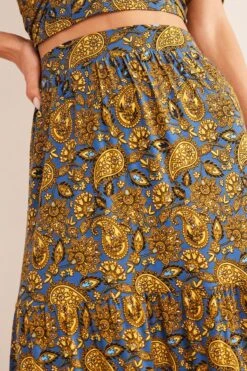 Boden Gold Jersey Maxi Skirt -Outlet Mode Zyra Store U80801s5