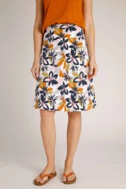 Weird Fish Malmo Organic Printed Jersey Skirt